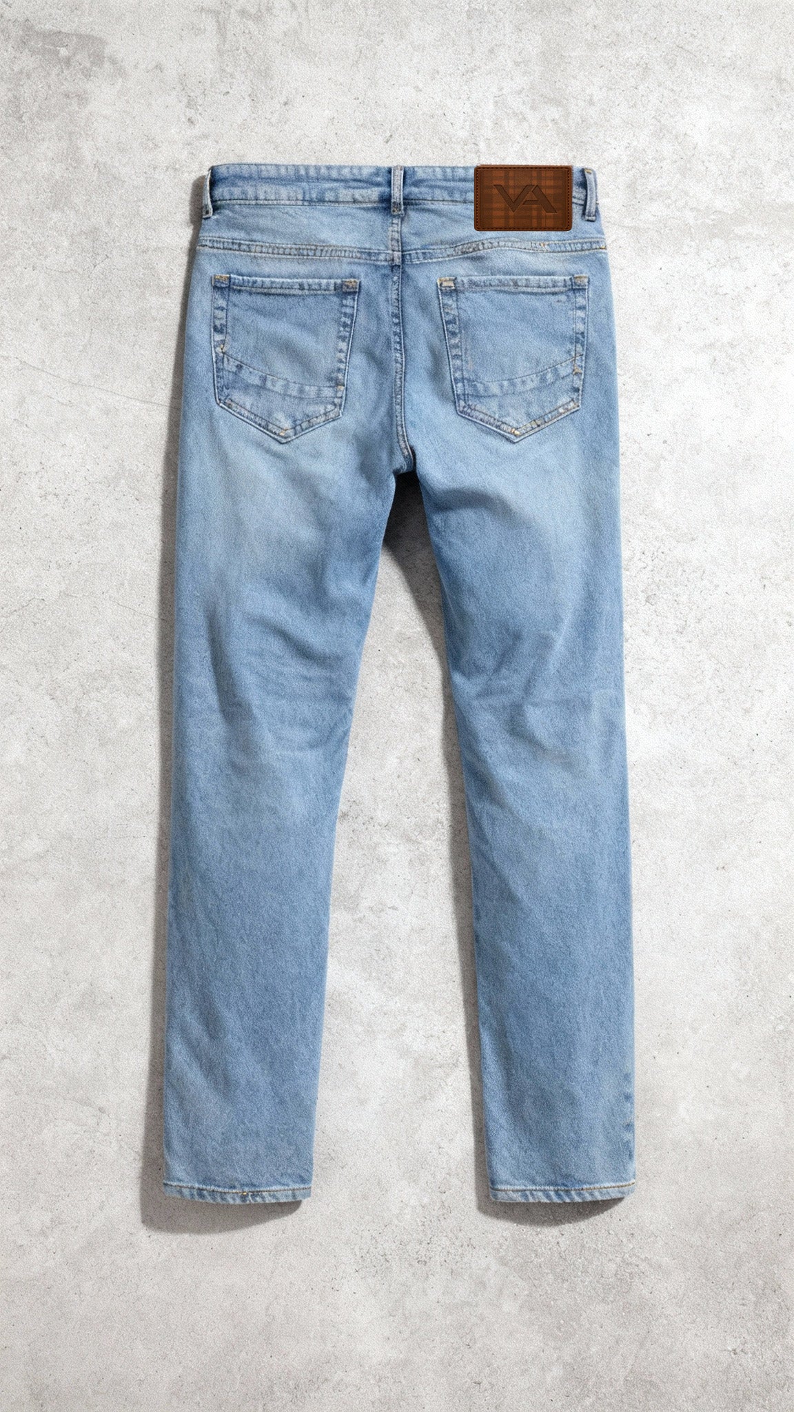 Straight Fitted Light Blue Jeans