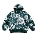 Verdant Bloom Zip Hoodie