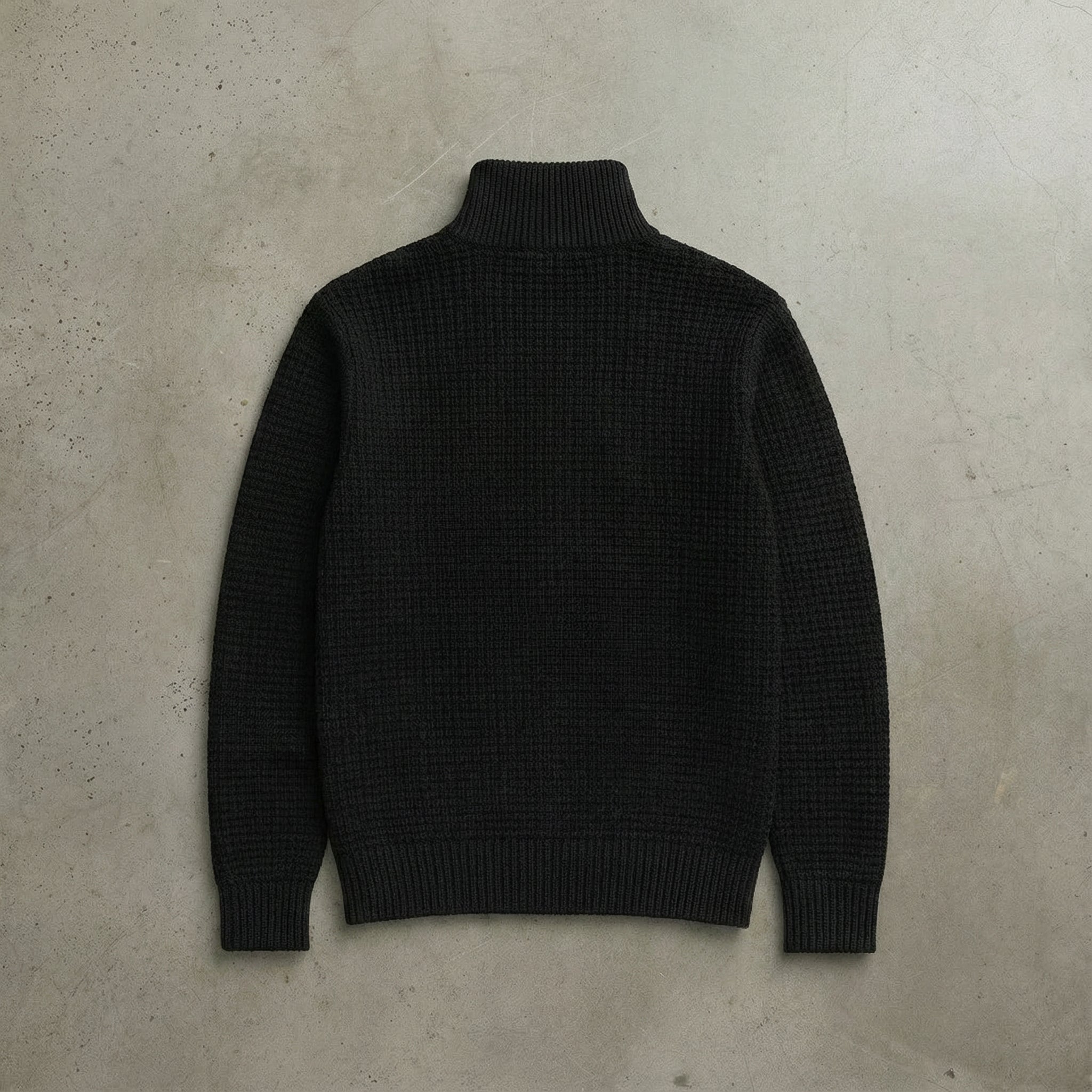 Fitted noir Turtle Neck