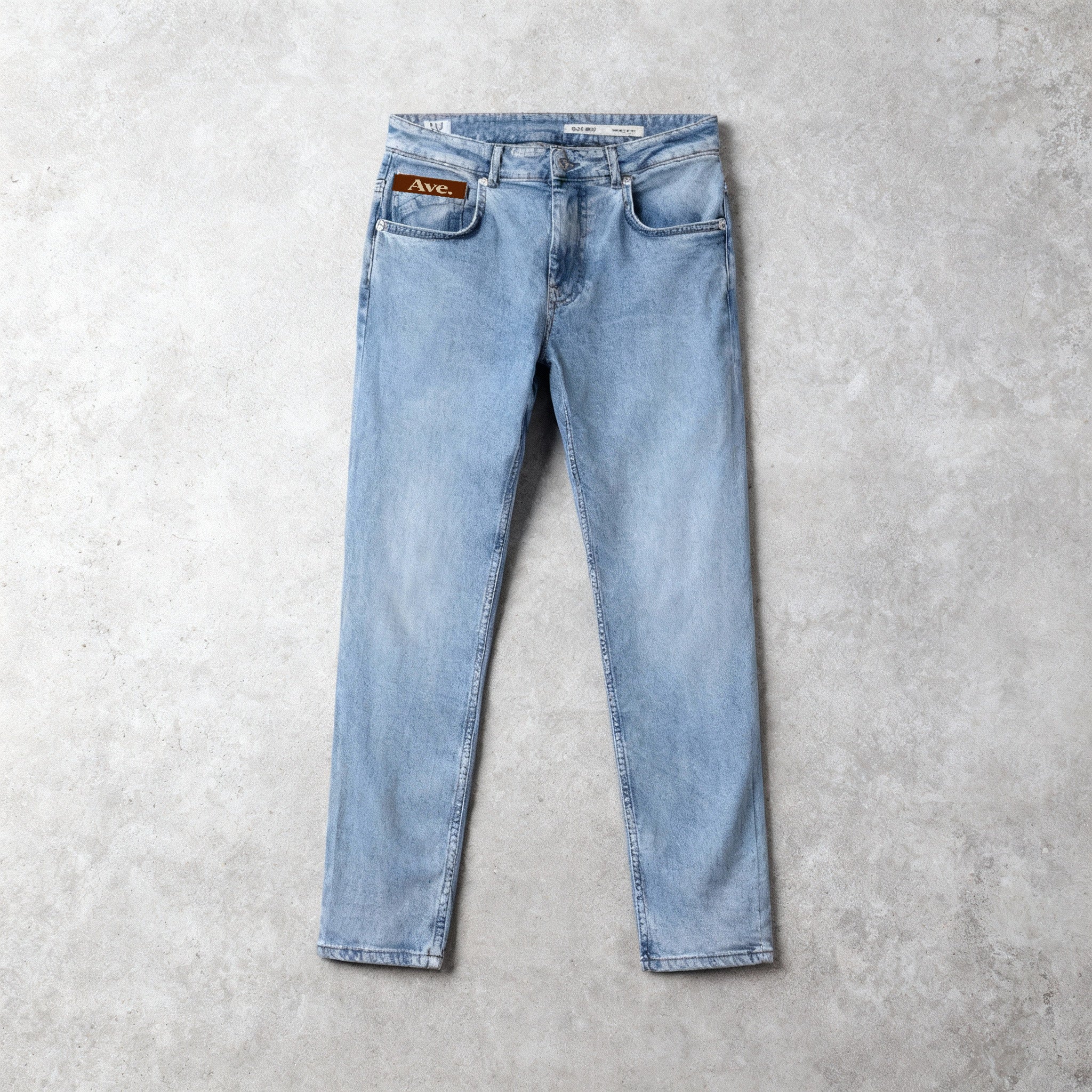 Straight Fitted Light Blue Jeans