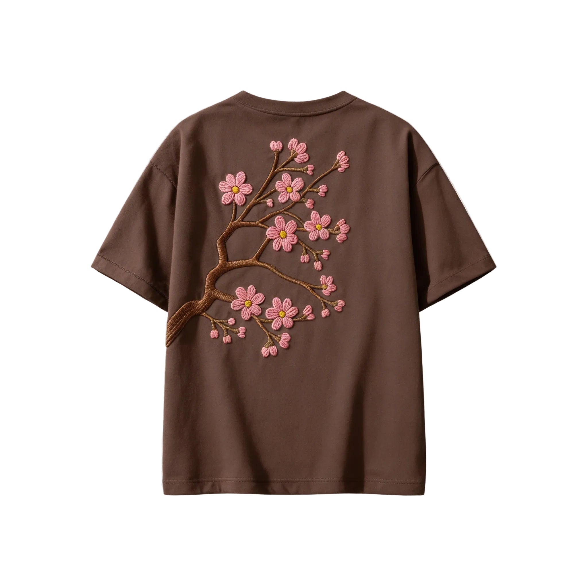 Brown "Sakura Gate" Loose Tee